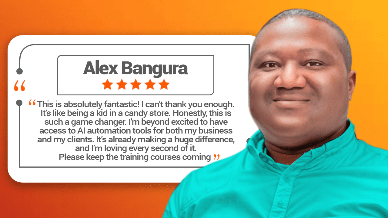 Testimonial from Alex Bangura