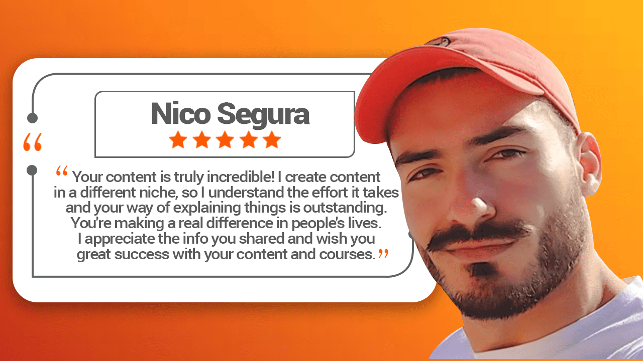 Testimonial from Nico Segura