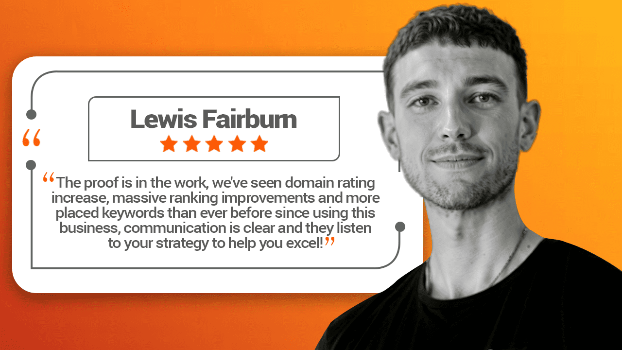 Testimonial from Lewis Fairburn