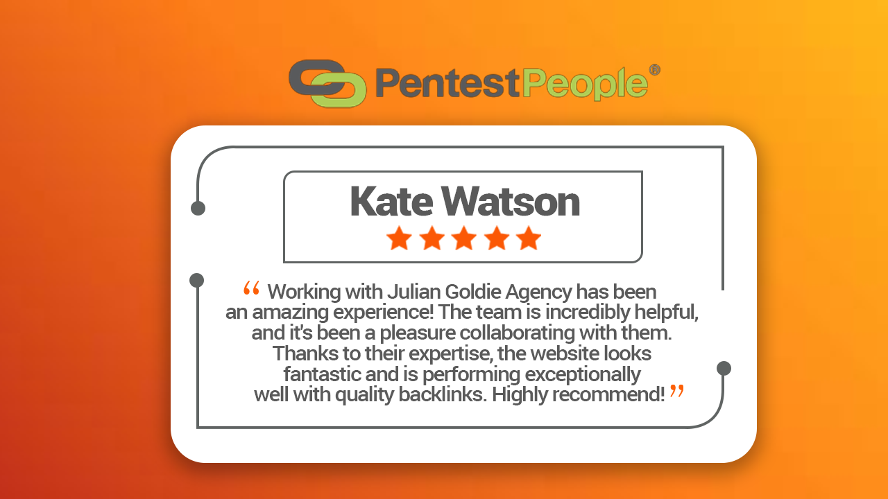 Testimonial from Kate Watson, Pentest