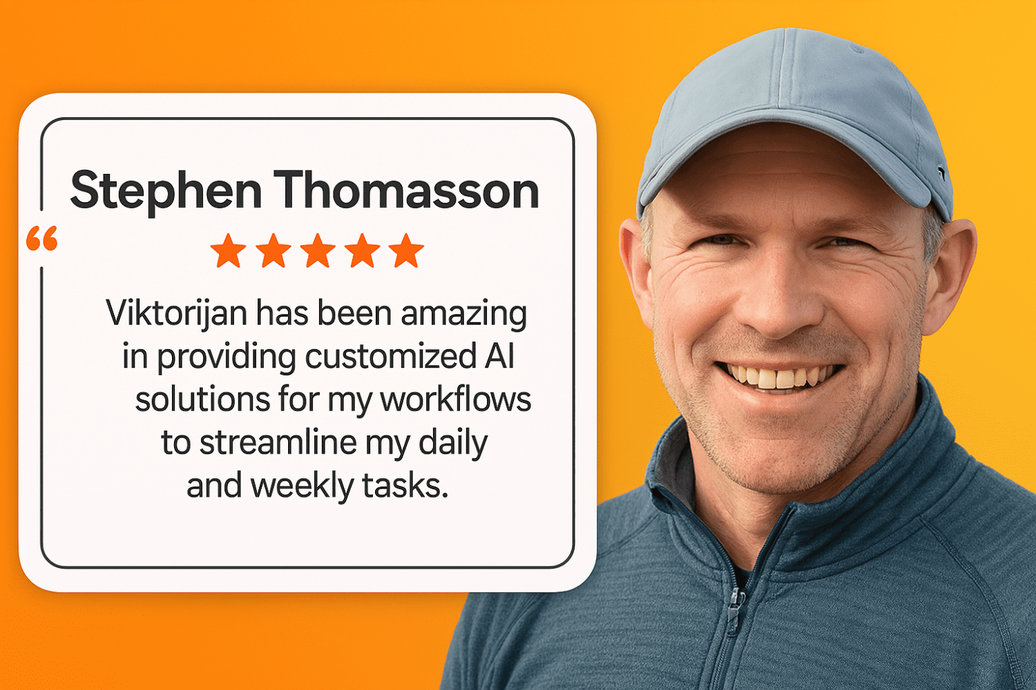 Testimonial from Stephen Thomasson
